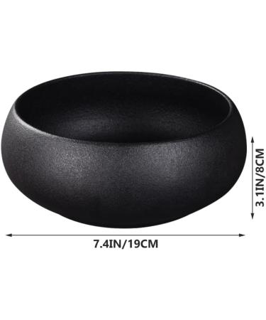 HOMSFOU Tea Wash Ink Brush Washing Jar Rice Bowl Ceramic Teaware Bowl Ceramic Ink Dish Matcha Tea Cup Bowl Traditional Tea Japan Matcha Bowl Tea Cup Large Tea Mug Black Pottery - Buy Online on GoSupps.com