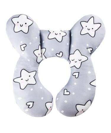 Baby Travel Pillow KAKIBLIN Baby Neck Support Pillow Baby Seat Head Support for Car Seat Car Seat Insert Pillow Pushchair (Pentagram) Star