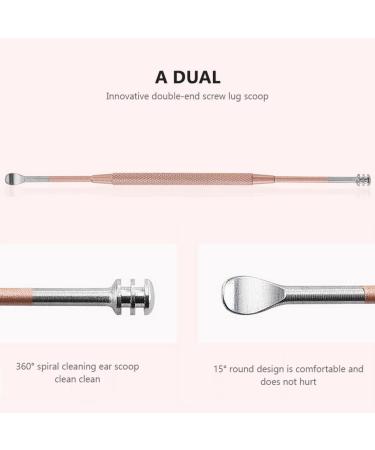 2 Sets Earwax Removal Tools - Reusable Spoon, Curette, Brush, Tweezers - Stainless Steel - Safe and Effective Cleaner for Ear Hygiene - Buy Online on GoSupps.com