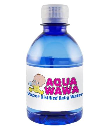 AQUAWAWA Nursery Water 12 Pack 8 oz Bottles | Purified Vapor Distilled | Lightweight for Diaper Bag | BPA, Fluoride, Chemical, and Mineral Free | Dr Recommended for Babies - Buy Online on GoSupps.com
