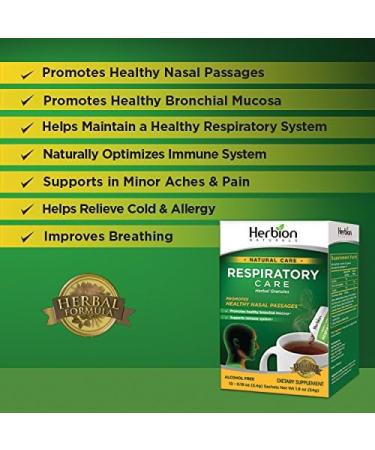 Herbion Naturals Respiratory Care Herbal Granules - 10 Packets | Natural Relief - Buy Online on GoSupps.com