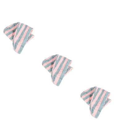 Gleavi haard shower 3st towel microfiber towel water absorption shower fast drying cap hair girl microfiber cloth for hair mx3pcs as shown x 3 pieces