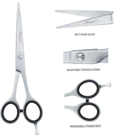 Haryali London 7" Straight Dog Grooming Scissors - Precision Stainless Steel Tools for Cat Pet Hair Cutting Trimming and Grooming - Buy Online on GoSupps.com