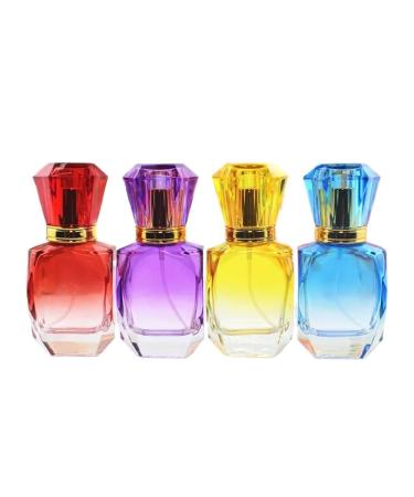 5pc 30ml Colorful Perfume Bottle Cosmetic Glass Bottles Suitable for Travel Portable Refillable Makeup Perfumery (Color : Red Size : 30ml) 30ml Red