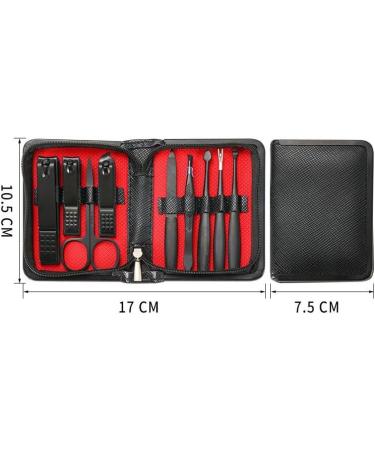 ZSLBMD 9 Black Nail Tools Quality Nail Clippers Complete Nail Clipper Set Light Grey Svart - Buy Online on GoSupps.com