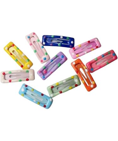 XIAHIOPT Clip Lovely Hair Barrettes Star/Bear/Bowtie/Square Shape Hairpin Unique Hairpins for Teenagers 10 drops of water - Buy Online on GoSupps.com