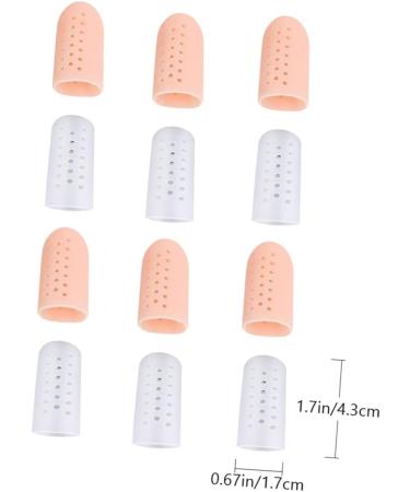 IWOWHERO Silicone Toe Splitter & Protector Pack - 6 Pairs | Toe & Blister Cushion Caps for Feet | Gel Thumb Protector & Toe Caps for Toenail Protection - Buy Online on GoSupps.com