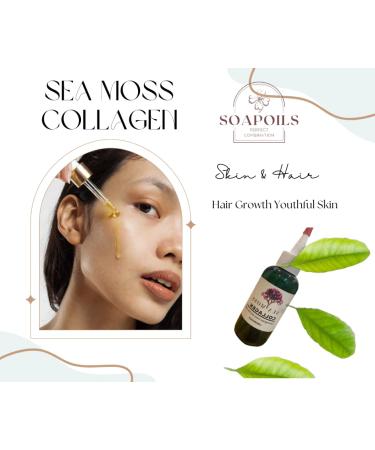 Sea Moss Collagen Hair & Skin Oil | Fenugreek Rosemary Nettle Ginseng Ylang for Hair Growth & Youthful Skin - Buy Internationally - Buy Online on GoSupps.com