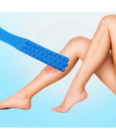 Portable Body Scraping Massage Tool - Manual Massage Hammer & Back Device | Handy Blue Massage Panel for Relaxation - Buy Online on GoSupps.com