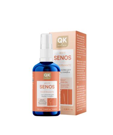 QKnatur Firming breast oil (100 ml). Lifts and tones the breasts. Oil for the d colletage and chest with Coenzyme Q10. Blend of rosehip avocado and jojoba oils.