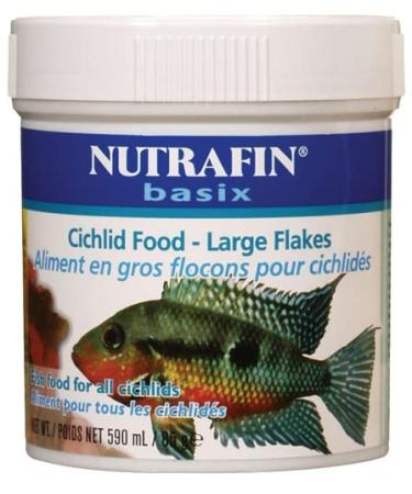 Nutrafin A7132 Basix Cichlid Food Large Flakes 85g (3-Ounce)