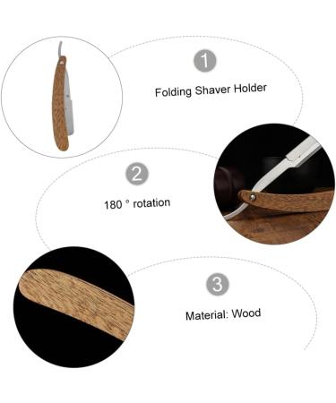 DOITOOL Manual Razor Tool Folding Bracket - Red Sandalwood Khaki 14.8x2.7x0.9CM | International Shipping Available - Buy Online on GoSupps.com