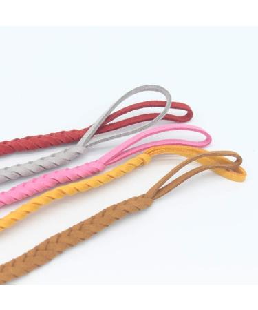 Shop Censhaorme Leather Woven Alloy Pacifier Chains - Colorful Braided Clip Holders & Baby Accessories - Buy Online on GoSupps.com