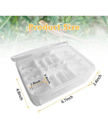 16 Grids Reptile Breeder Box - Professional Plastic Breeding & Hatching Incubator for Reptiles - Ideal for Snakes, Lizards, Turtles, and Geckos - Includes Eggs Tray - 6.6 x 4.8 x 2.4 inches - Buy Online on GoSupps.com