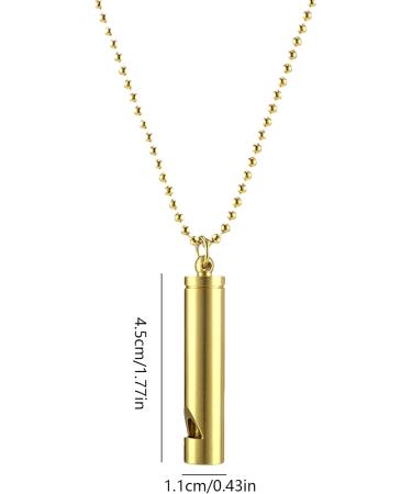 Quit Vaping Necklace | Stainless Steel Breathing Necklace to Quit Vaping | Spiritual Breath Necklace Stylish Stress Necklace for Breathwork Stress Relief Breathing Exercise Utoya Gold - Buy Online on GoSupps.com