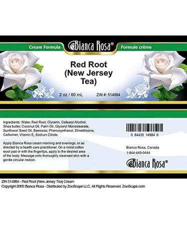 Buy Red Root (New Jersey Tea) Cream 2 oz - Natural Herbal Remedy for Skin Health | Fast International Shipping - Buy Online on GoSupps.com