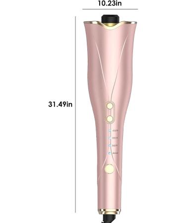 Yuehuam Auto Hair Curler Automatic Curling Iron Wand with 4 Temperatures & 3 Timers Dual Voltage Auto Shut-Off Spin Iron for Hair Styling Champaign Gold - Buy Online on GoSupps.com