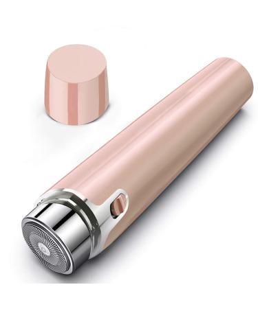 Facial Hair Removal for Women, Ladides Electric Painless Face Shaver, Waterproof Hair Remover Razor Trimmer Epilator for Peach Fuzz Chin Cheek Upper Lip Arm Moustache (Rose Gold)