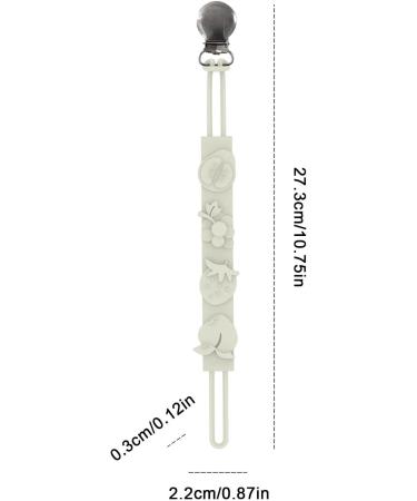 BAOK Baby Pacifier Holder - 4 PCS Stainless Steel Anti-Drop Chains Silicone Accessories for Hospitals | Shop Now - Buy Online on GoSupps.com