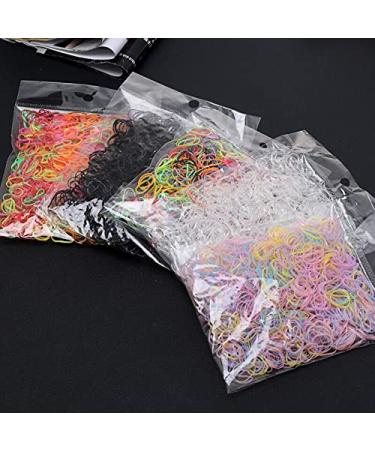 Mini Hair Ties 1000 Pack - Colorful Rubber Hair Bands for Girls | Elastic Small Hair Ties for Daily Hairstyles - Buy Online on GoSupps.com