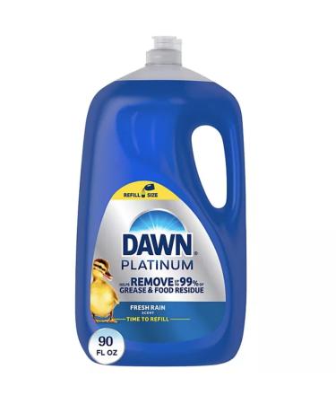 XL Ultra Dish Soap Refill Dishwashing Liquid Fresh Dawn Rain Scent 90oz