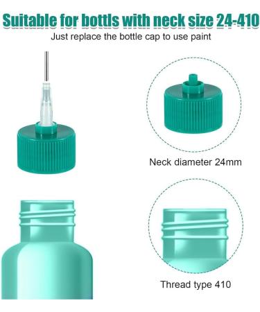 Mauedest 41 Pack Precision Applicator Caps for 60ml Acrylic Paint Bottles - Buy Online on GoSupps.com