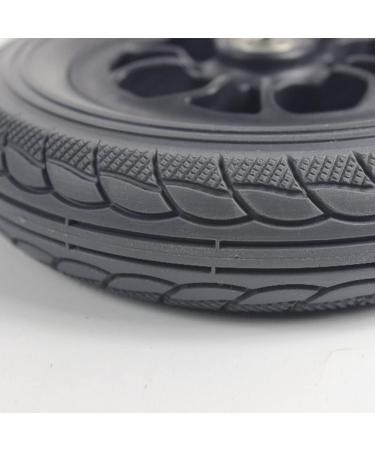 Wheelchair Wheels Wheelchair Front Castor 8-inch Electric Wheelchair Front Wheel Solid Rubber Castor Replacement Non-Pneumatic Black Wheel Accessories - Buy Online on GoSupps.com