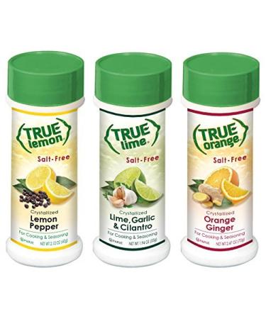 True Lemon Pepper Orange Ginger  Lime Garlic Cilantro Spice Shaker Kit