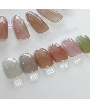 15ml Nude Ice Transparent Pearl Jelly Gel Nail Polish Semi Permanent Soak Off Nail Lacquer Varnish Phototherapy Manicure Tool| | - - (Color: 6) - Buy Online on GoSupps.com