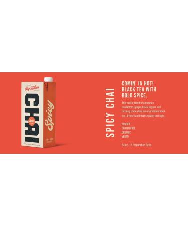 Say When Beverages Organic Spicy Chai Concentrate 12 Count of 946ml - Buy Online on GoSupps.com