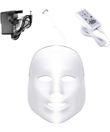 7 Color Led Facial Mask - Facial Acne Treatment Face Skin Care Therapy Daily Skin Care Mask Salon Use Device For Anti-aging Spot Scar Removal Smooth Wrinkles Fine Lines Skin Tightening - Buy Online on GoSupps.com