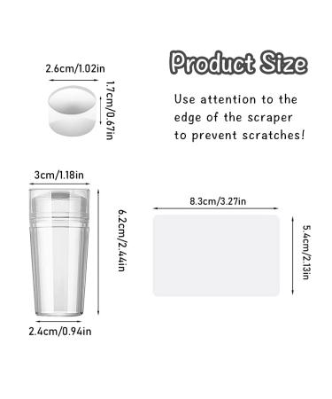 BESARME 4 in 1 Nail Art Stamper Set - Nail Art Tool with Silicone Heads and Scraper for DIY Nail Decor - Buy Online on GoSupps.com