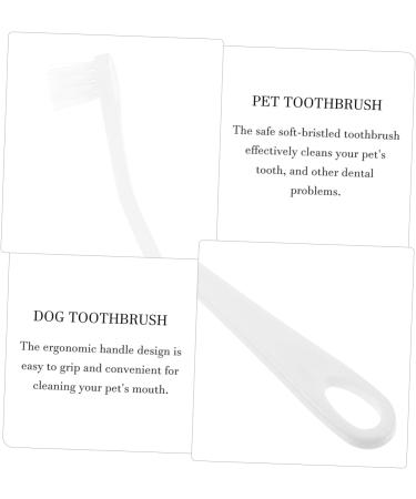 BESPORTBLE 5pcs Pet Toothbrush Dog Oral Cleaning Toothbrush Dog Supply Toothbrush for Small Dogs Pet Single-head Brush Dog Oral Care Dog Toothbrush and Toothpaste Pet Brush Pet Supplies 1 count (Pack of 1) Whitex5pcs - Buy Online on GoSupps.com