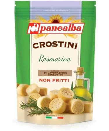  Italian Gourmet E.R. Panealba Crostini Rosmarino Rosemary Crostini Unfried 100g + Pulpa Italian Gourmet 400g 12 Pieces - Buy Online on GoSupps.com