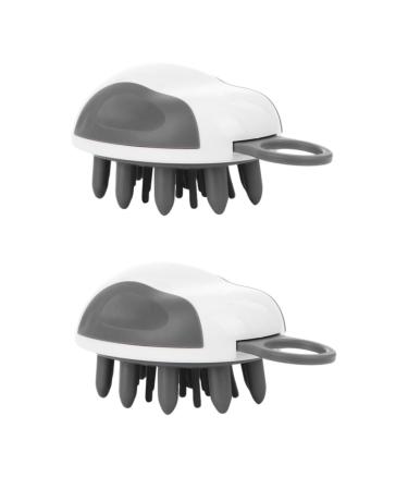 Beavorty 2 STK Hairhampoo brush scalp massage scalp massage silicone brush Relaxan sabberlack hair massage device Cleaning shampoo hair-head skin brush itching.