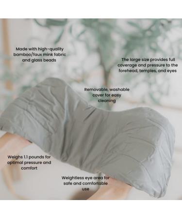 Sleepfolio Bamboo Weighted Sleep Mask | Deep Pressure Therapy for Restful Sleep - Buy Online on GoSupps.com