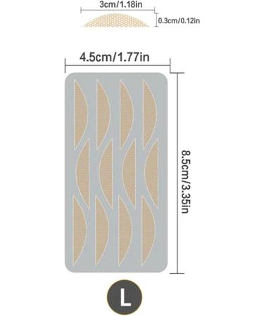 Natural Invisible Eyelid Strips 120 Pairs Sweat Proof Lace Double Eyelid Traceless Glue Eyelid Strips Lasting Shape Eyelid Tape for Hooded Eyes Big Eye Tools with Fork Rods and Tweezers L (120 pairs) - Buy Online on GoSupps.com