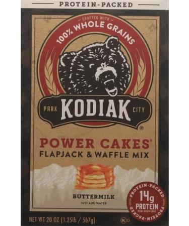 Kodiak Cakes Whole Grain Power Cakes - Original Buttermilk Flapjack & Waffle Mix - 20 oz | Healthy Breakfast Mix for International Shipping - Buy Online on GoSupps.com
