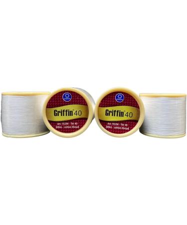 Griffin 40 Eyebrow Cotton Threading Threads | Antiseptic Facial Hair Remover | Facial Hair Removal | Antiseptic Facial and Body Hair Removing Thread (Pack of 4) - Buy Online on GoSupps.com