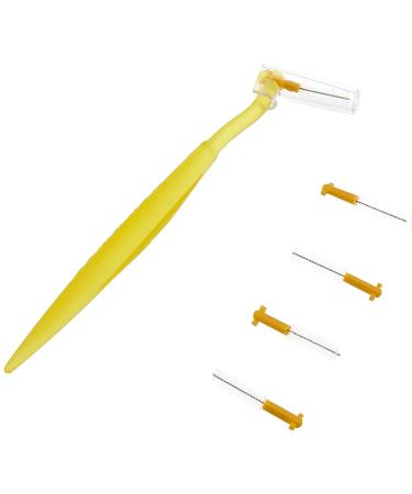 Curaprox interdental brushes size 0.9 mm set made of 5 brushes plus 1 holder for cleaning normally further interdental spaces CPS Prime 09