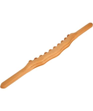 Scratch Massage Bar - Ergonomic Wooden Back & Stomach Massager with Relaxing Beads for Muscle Relief - Buy Online on GoSupps.com