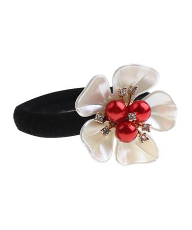 FRCOLOR hair accessories hair rope Multi- Petal Hair Ring pearl hair tie Premium Hair Scrunchies elastic hair rope elastic hair bands Christmas Miss Synthetic Shell Flower Resin Jiangnan