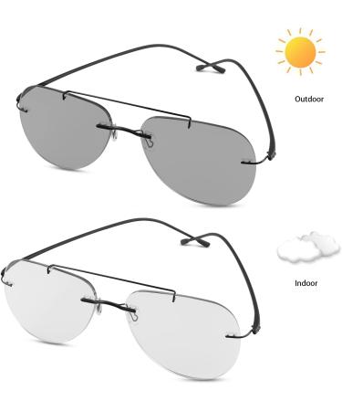 Buy Yimi Randlos Photochrome Progressive Multifocus Reading Glasses - Blue Light Blocking Multifocal Computer Glasses - Black 1.0x - International Shipping Available - Buy Online on GoSupps.com