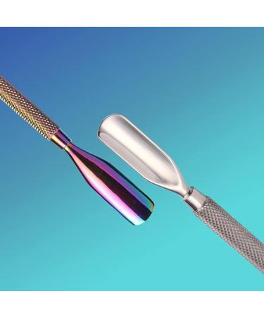 Double Side Rust-Proof Nail Pusher Stainless Steel Anti-Slip Solid Nail Tool Exfoliating Accessories Super nice elegant Nails Tool-Golden - Buy Online on GoSupps.com