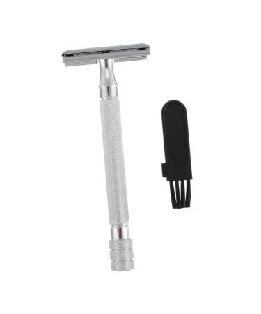Minkissy Manual Razor Manual Bart Radiator Single Blade Razing Safety Razing For Men Double Razing Older Adjustable The Head is a zinc embodiment white shaving white 1 piece (1 pack)