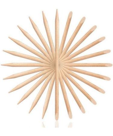 100pcs/set Wooden Sticks Double-end Wood Cuticle Pusher Nail Art Manicure Pedicure Tools Cuticle Pusher Remover Pedicure Manicure Tool - Buy Online on GoSupps.com