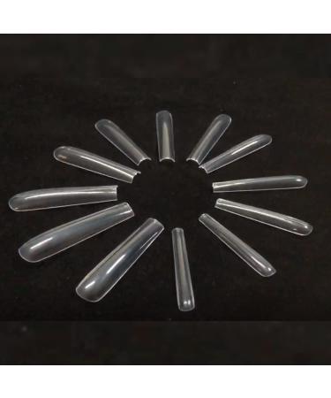 504 Pcs Upgrade 3XL Tapered Square Full Cover Nail Tips - Clear XXXL Extra Long Straight Tips for Acrylic Nails - EJIUJIUO No Curve Nail Tips - 12 Sizes Included - Buy Online on GoSupps.com