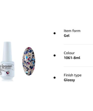 Vishine Brand Nail Varnish Gloss Polish 8ml Bottle UV Gel Polish Nail Manicure Lacquer #1061 1061-8ml - Buy Online on GoSupps.com