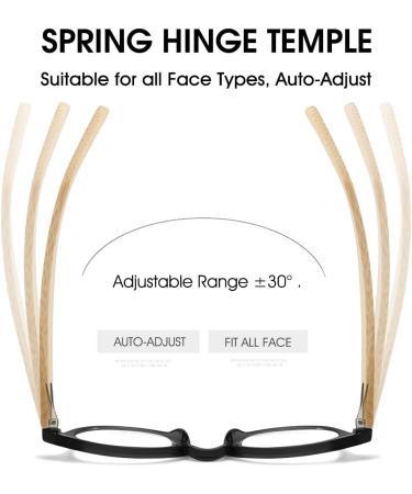 Shop Retro Round Reading Glasses | Vintage Style Wood & Plastic | Unisex Visual Aid +1.0 to +4.0 - Buy Online on GoSupps.com
