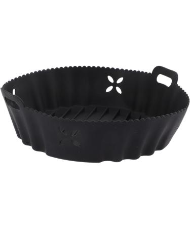 Zerodeko 3pcs Air Fryer Cooking Pot Air Fryer Supply Turkey Roasting Pan with Rack Baking Liner Blackx3pcs 20x6.5cmx3pcs - Buy Online on GoSupps.com